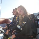 A group of young people going scuba diving