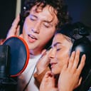 Duet recording at a studio