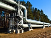 Large pipeline in the woods