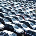 Numerous cars parked next to each other