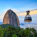 Cable car on Sugar Loaf mountain