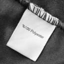 Main label inside a garment made of %100 Polyester