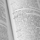 closeup of a dictionary page