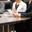 Asian businessmen having a meeting
