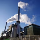 Factory with waste incinerators for garbage disposal