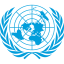 blue emblem of the United Nations