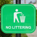 Do not litter Signs on garden
