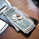 tip left on a restaurant table