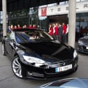 Tesla Model S delivery to Høyres Nikolai Astrup in Norway.