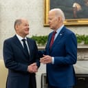 Olaf Scholz meets President Biden in March 2023.