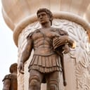Statue of of Alexander the Great in Skopje, Macedonia