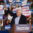 Bernie Sanders at a Democratic primary rally in 2020.