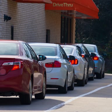 Drive Thru Noun A Place Where One Can Buy Things Or Be Served From One S Car Meaning Usage And Readings Engoo Words