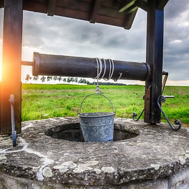 Well Noun A Hole Dug Into The Ground To Reach A Supply Of Water Oil Or Gas Meaning Usage And Readings Engoo Words