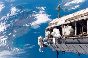 The International Space Station above New Zealand