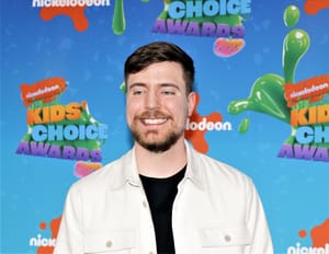 MrBeast at the Nickelodeon Kids' Choice Awards 2023 held at the Microsoft Theater in Los Angeles, USA