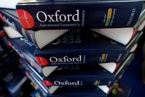 Copes of the Oxford Advanced Learner's Dictionary stacked on top of each other.