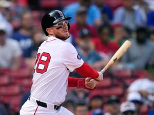 Danny Jansen during a match at Fenway Park, Monday, Aug. 26, 2024, in Boston