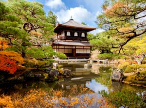 Ginkakuji temple in Kyoto, Japan