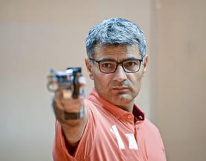 Yusuf Dikeç and partner Sevval Ilayda Tarhan won Turkiye its first ever medal in shooting.