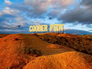 Welcome Sign Coober Pedy - Australia