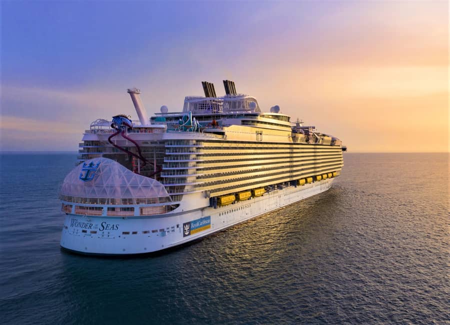 Largest cruise ship ever begins sailing from new home