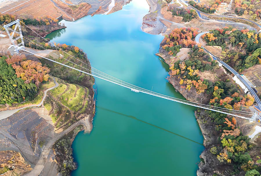 Longest Pedestrian Suspension Bridge Opens in Japan | DMM
