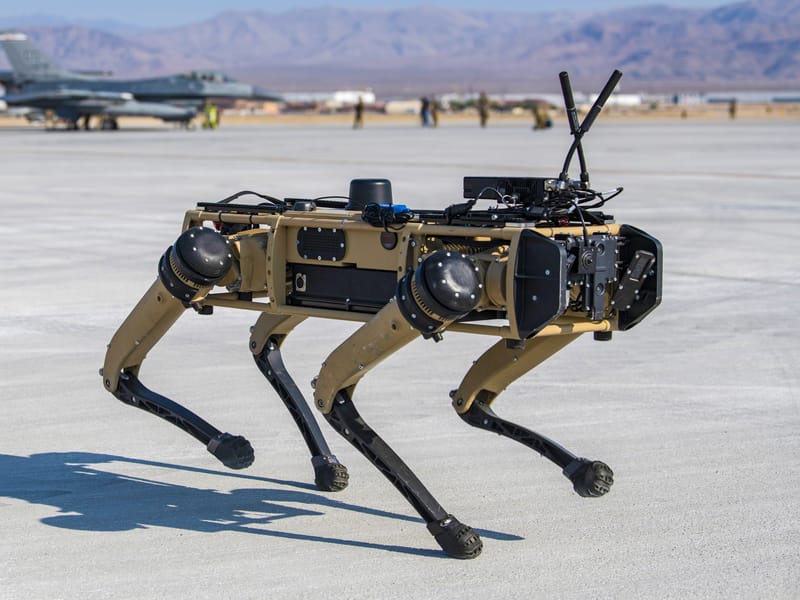Download Robot Dogs Join US Air Force Exercise | Engoo Daily News