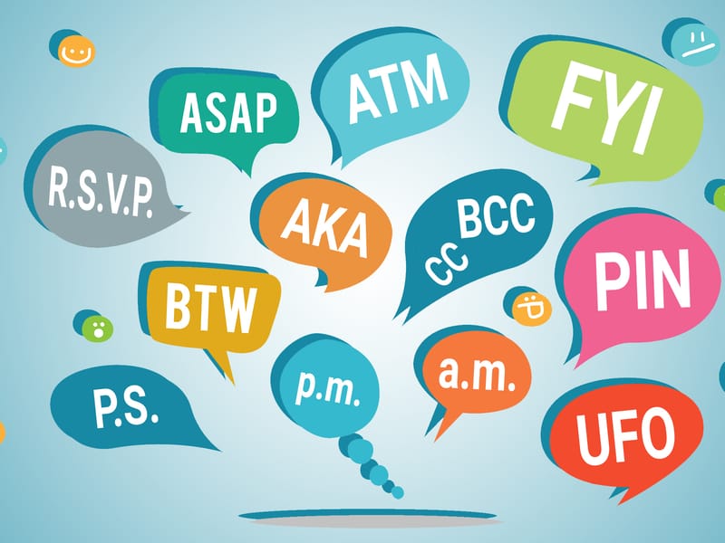 Basic Acronoms Common Acronyms You Might Not Know | Engoo Daily News