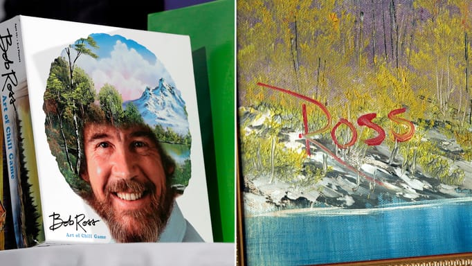 First Bob Ross TV Painting On Sale for Nearly $10 Million | Engoo 每日新聞