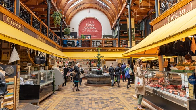 English Market in Cork, Ireland.