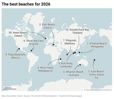 World S Best Beaches For 2026 Revealed DMM 