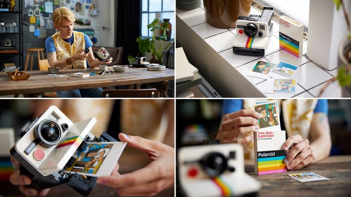 Product shots of LEGO Polaroid