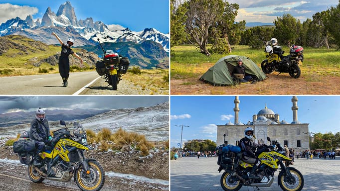 Lavi & Ollie travel around the world on their motorcycle.