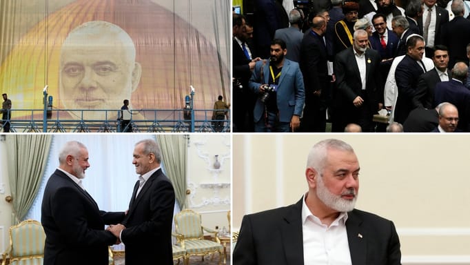 Ismail Haniyeh, leader of the Palestinian militant group Hamas.