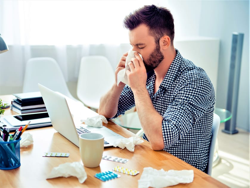 Study: Most Employees Go to Work While Sick | Engoo Daily News