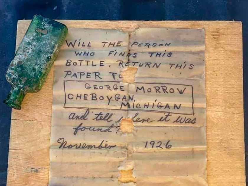 US Woman Finds & Returns Message in Bottle from 1926 Engoo 每日新聞