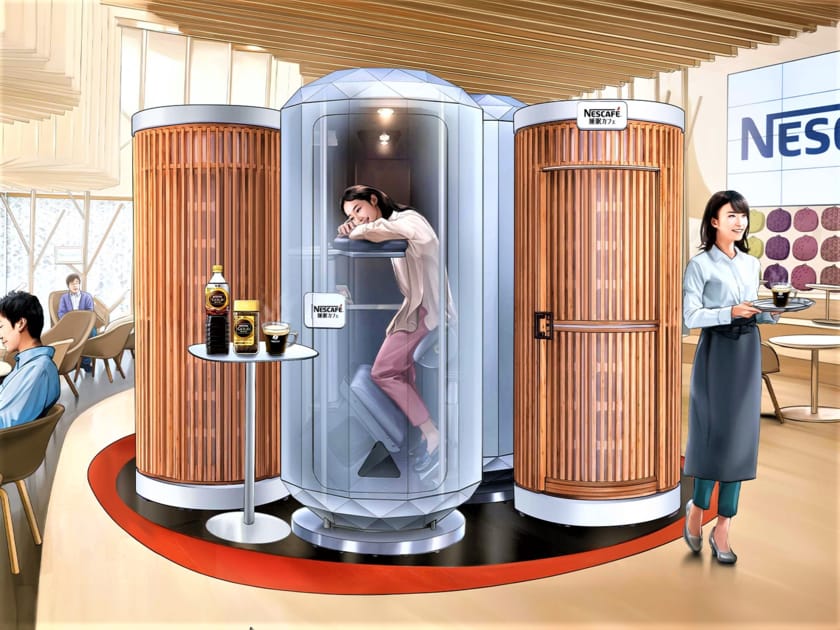 Tokyo Cafe Introduces Stand-up Sleeping Boxes | Engoo
