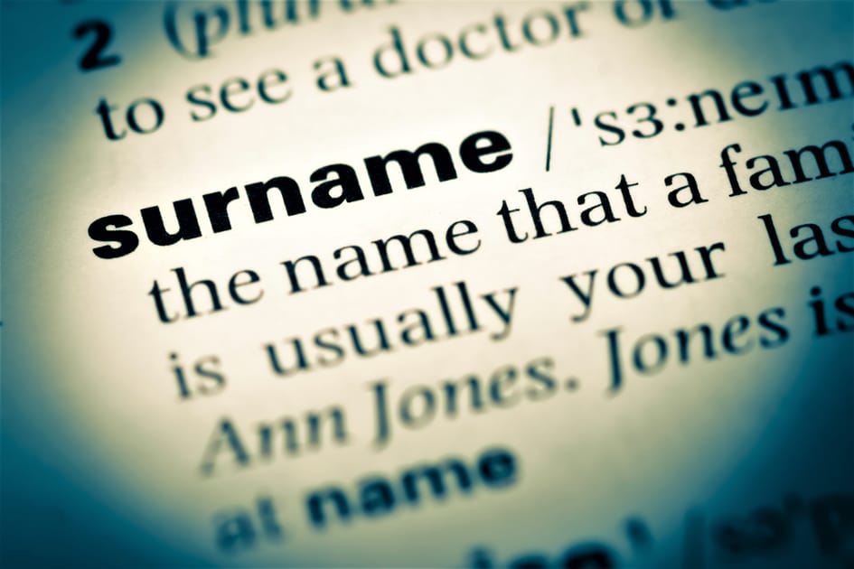 Where Do Surnames Come From Uk