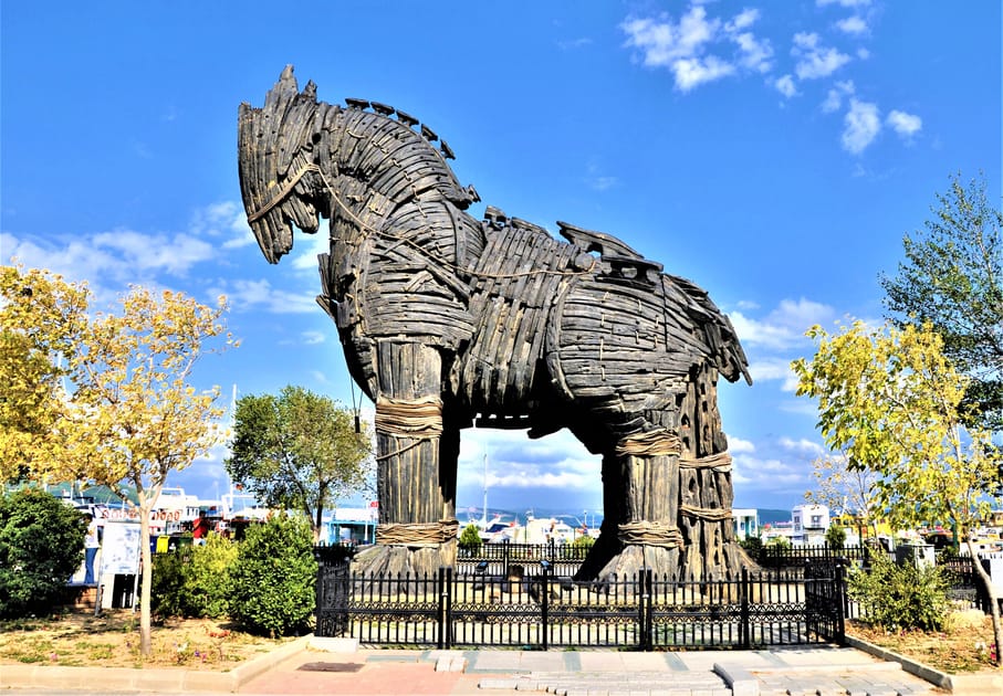 Who thought of the trojan horse on sale